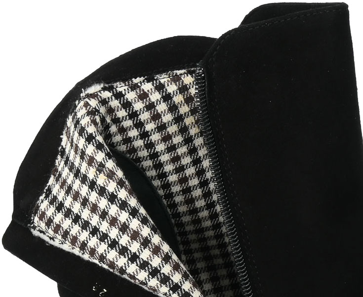 Botki Bravo Moda 2423 Czarny Zamsz Skóra