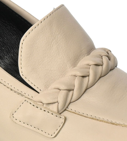 Czółenka Bravo Moda 0180 Ivory Beżowe Skórzane