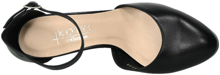 Czółenka Kotyl 7103 Czarny  Lico Skóra TN