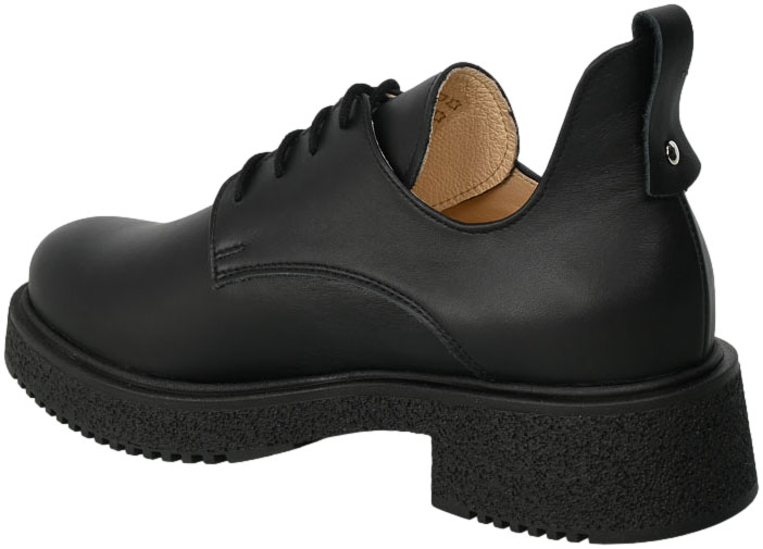 Półbuty Euromoda Shoes TMX1655 Czarny Skórzane