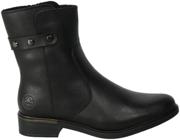 Botki Rieker Z5351-00 Black Skóra