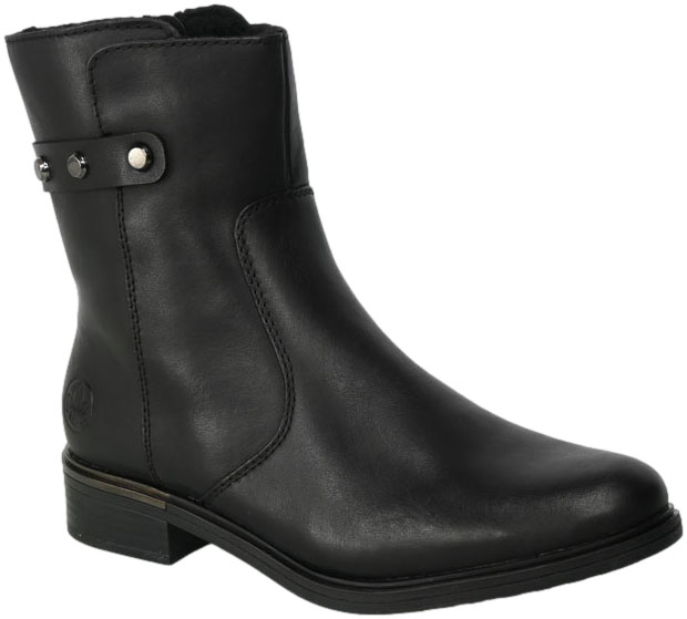 Botki Rieker Z5351-00 Black Skóra