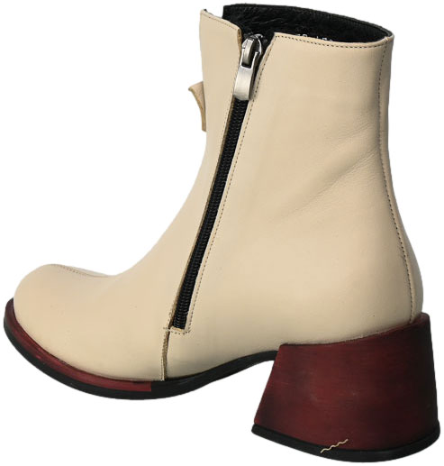 Botki Venezia G057478 Beige Skórzane_TN