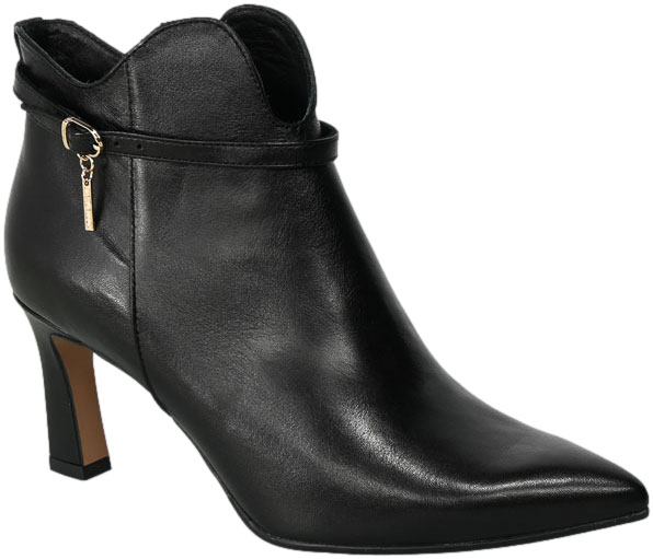 Botki Bravo Moda 2421 Czarna Skóra
