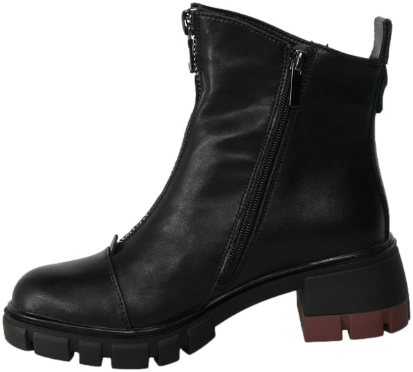 Botki Filippo DBT4734-23 Black Czarne Skórzane