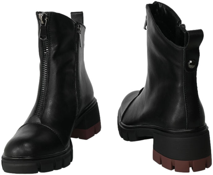 Botki Filippo DBT4734-23 Black Czarne Skórzane