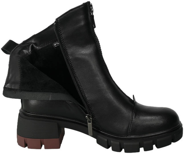 Botki Filippo DBT4734-23 Black Czarne Skórzane