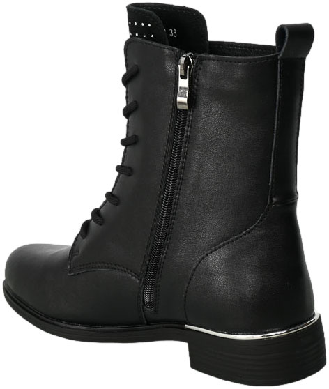 Trzewiki Filippo DBT4747-23 BK Czarne Skórzane