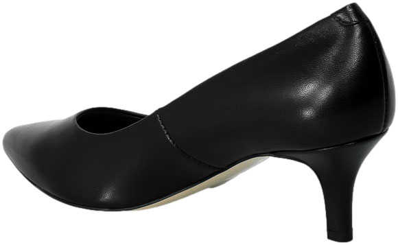 Szpilki Bravo Moda 1759 Czarne Skórzane