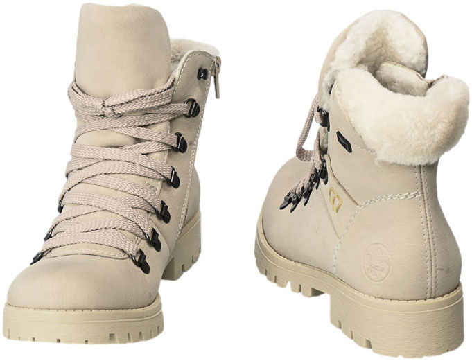 Trzewiki Rieker 78535-60 Beige Beżowe_TN