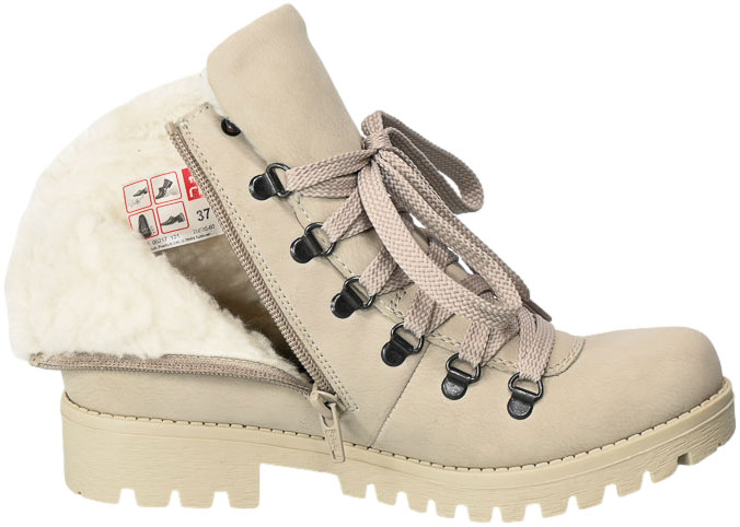 Trzewiki Rieker 78535-60 Beige Beżowe_TN