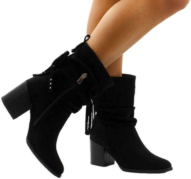 Botki Euromoda Shoes KAR20 3527/003-P Czarna Skóra Naturalna_TN