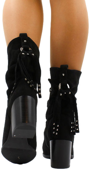 Botki Euromoda Shoes KAR20 3527/003-P Czarna Skóra Naturalna_TN
