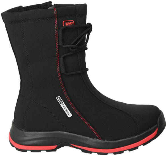 Śniegowce DK 1754 Wodoodporne  Black Red  D 