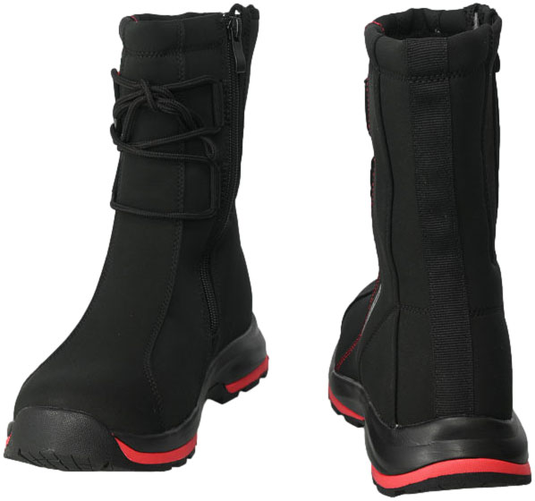 Śniegowce DK 1754 Wodoodporne  Black Red  D 