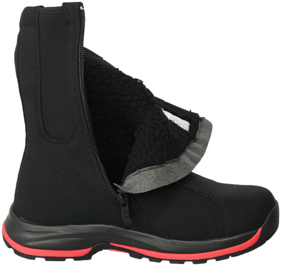 Śniegowce DK 1754 Wodoodporne  Black Red  D 