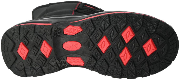 Śniegowce DK 1754 Wodoodporne  Black Red  D 