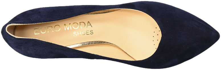 Czółenka Euromoda Shoes TMX1659 Granat Skóra Naturalna
