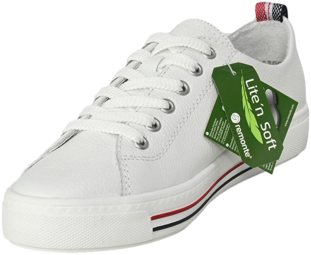 Sneakersy Remonte D0900-80 White Białe Skóra Naturalna