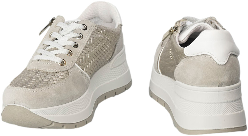 Sneakersy Igi&Co 5663722 Scam.Capra.Beige Skóra Naturalna