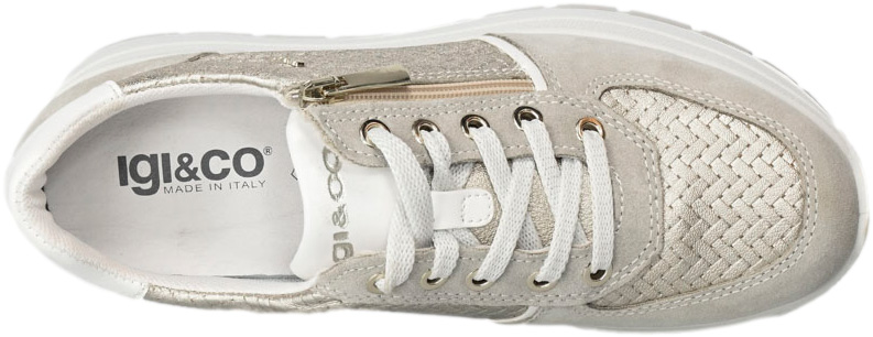 Sneakersy Igi&Co 5663722 Scam.Capra.Beige Skóra Naturalna