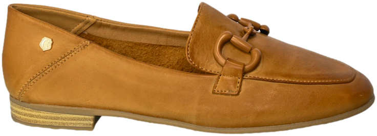 Mokasyny Carmela 161515 Camel Brązowe Skóra Naturalna