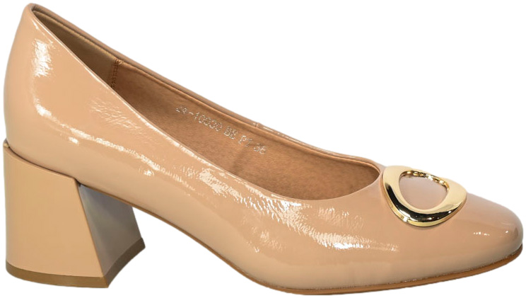 Czółenka Vinceza 10930 BE PT  Beż Lakier