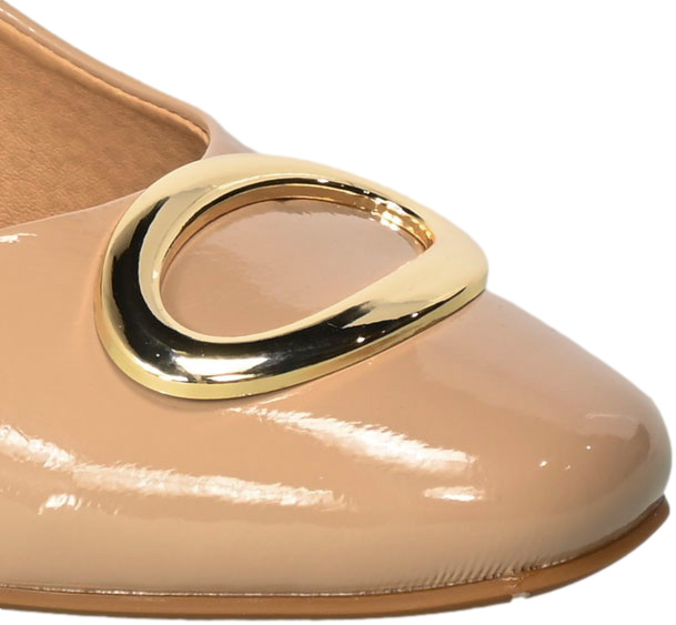 Czółenka Vinceza 10930 BE PT  Beż Lakier