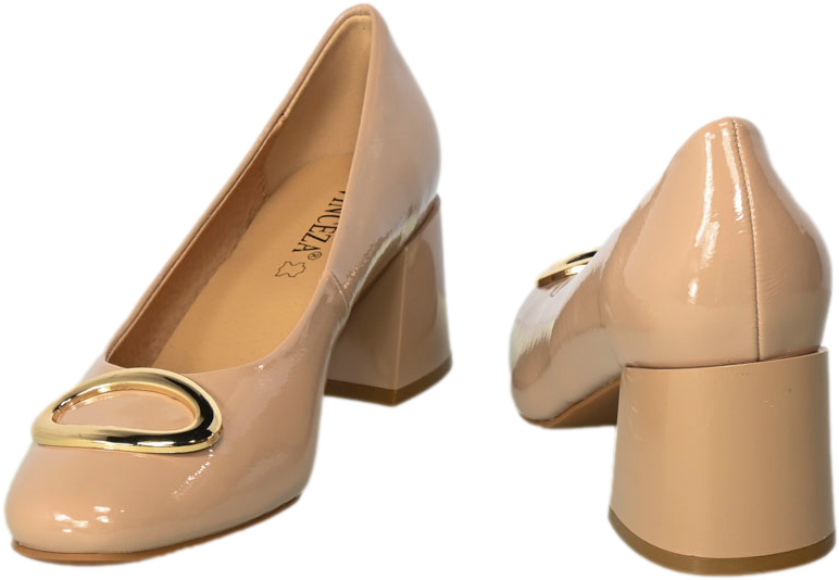 Czółenka Vinceza 10930 BE PT  Beż Lakier