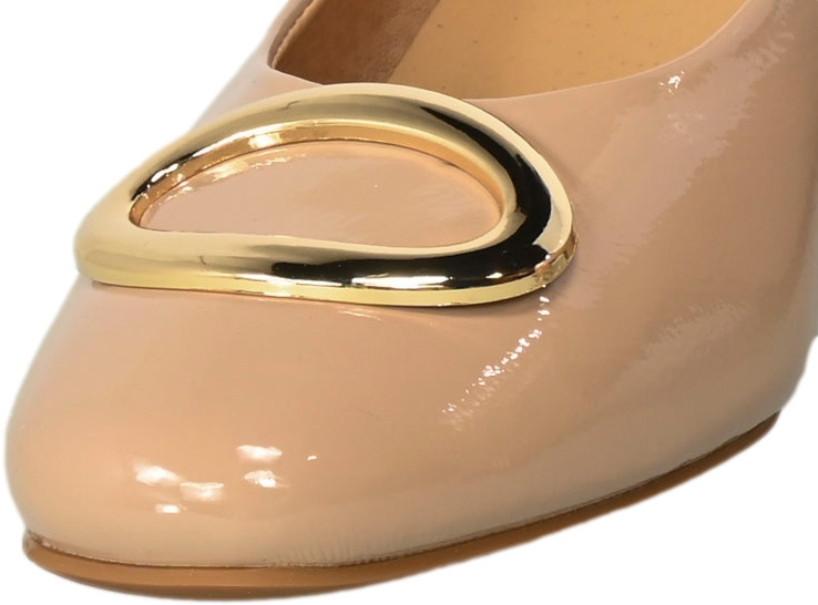 Czółenka Vinceza 10930 BE PT  Beż Lakier