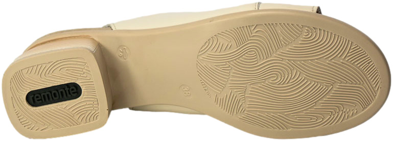 Sandały Remonte R8772-60 Beige Beżowe Skóra Naturalna