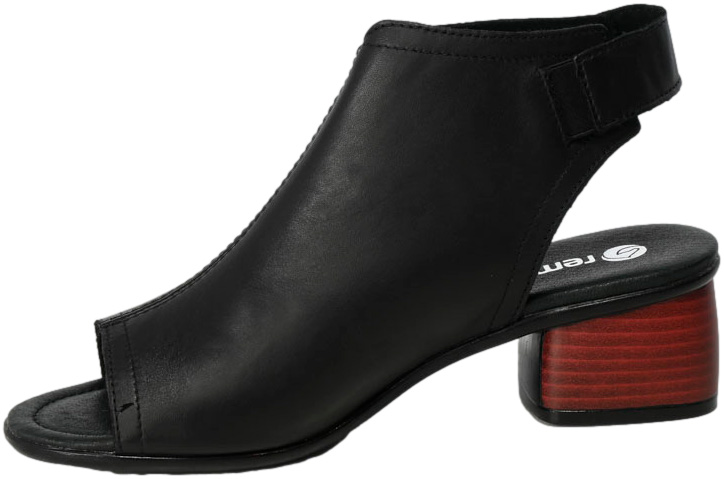 Sandały Remonte R8770-01Black Czarne Skóra Naturalna