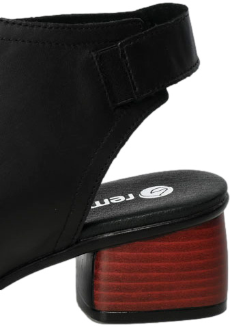 Sandały Remonte R8770-01Black Czarne Skóra Naturalna