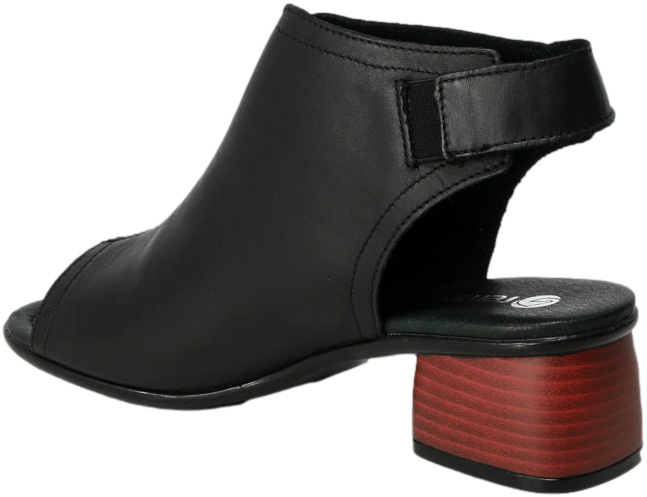Sandały Remonte R8770-01Black Czarne Skóra Naturalna