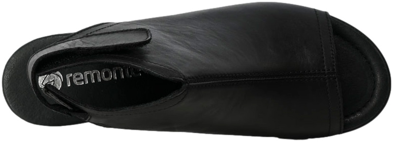 Sandały Remonte R8770-01Black Czarne Skóra Naturalna