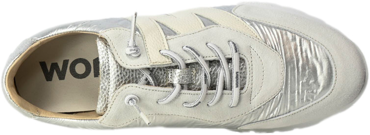 Sneakersy Wonders A-2464 Nylon Plata 