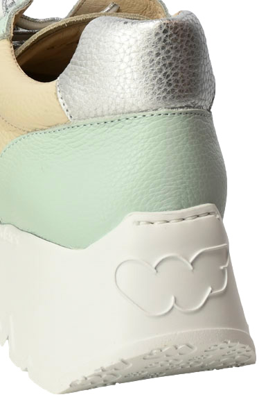 Sneakersy Wonders E-6741 Wild Cream Plata Skóra Naturalna