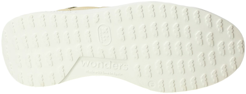 Sneakersy Wonders A-3601 Max Platino OFF Skóra Naturalna