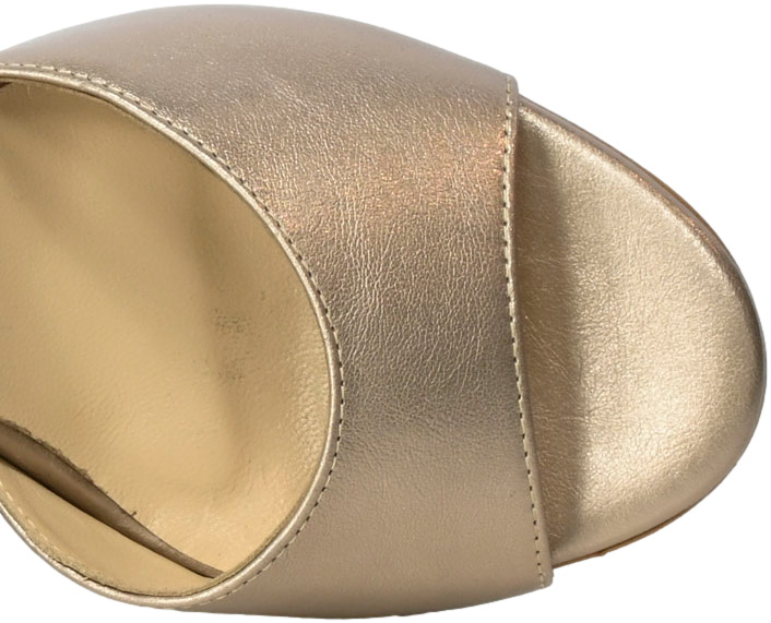 Sandały Kati 3092 B308 Metal Beż Skóra Naturalna TN