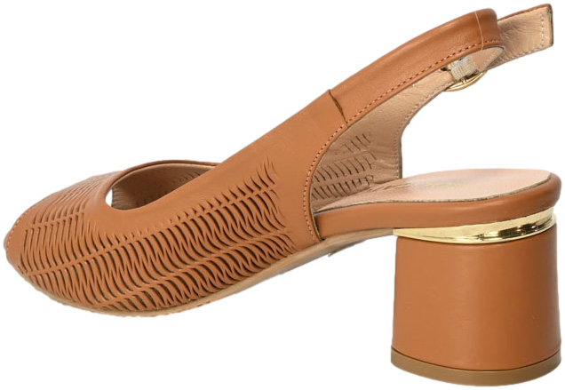 Sandały Boccato 0030-7007-302 52 Tan Leather Skóra Naturalna TN