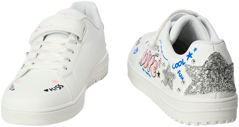 Półbuty Primigi 5957300 Nappa PU Love- Bianco R.30-35