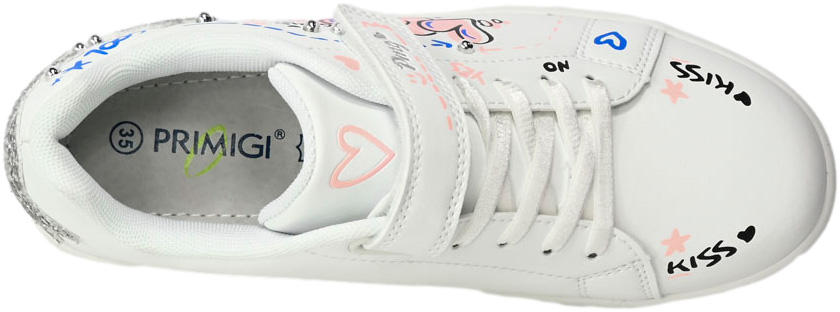 Półbuty Primigi 5957300 Nappa PU Love- Bianco R.30-35
