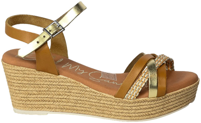 Sandały Oh My Sandals 4866 Mostaza Combi TN