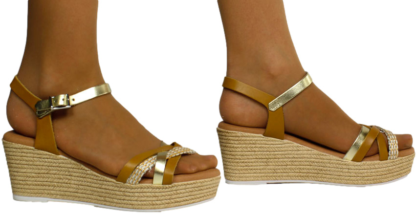 Sandały Oh My Sandals 4866 Mostaza Combi TN