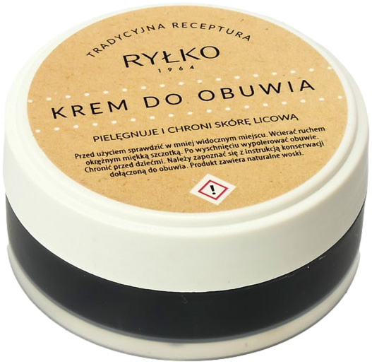 Krem Ryłko do obuwia w kolorze czarnym.