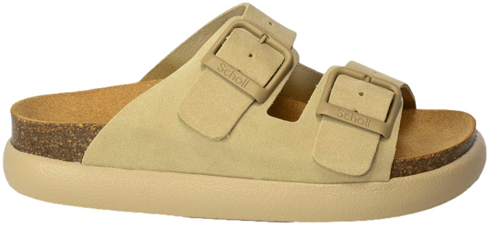 Klapki Medyczne Scholl F31134 Beige Komfortowe anatomiczna wkładka