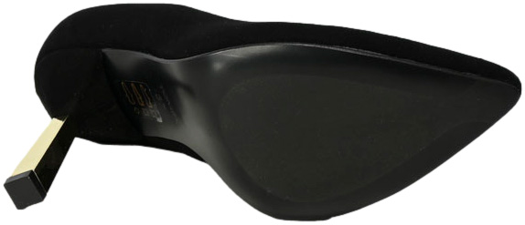 Szpilki Euromoda Shoes TMX1630-R09 Czarny Zamsz Skóra Naturalna
