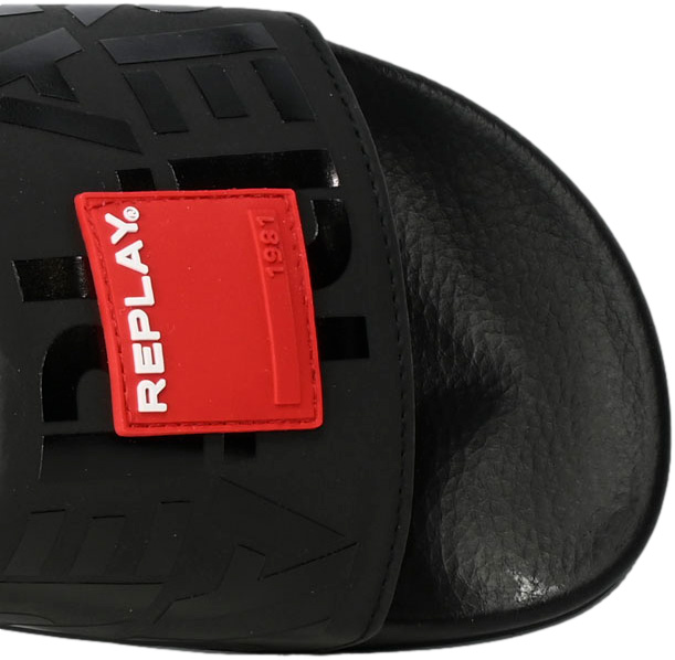Klapki Replay GMF1A-C0047S Black Czarne