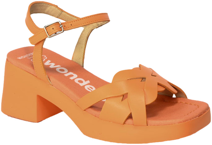 Sandały Wonders D-1011 Iseo Apricot Skóra Naturalna