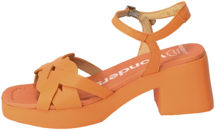 Sandały Wonders D-1011 Iseo Apricot Skóra Naturalna